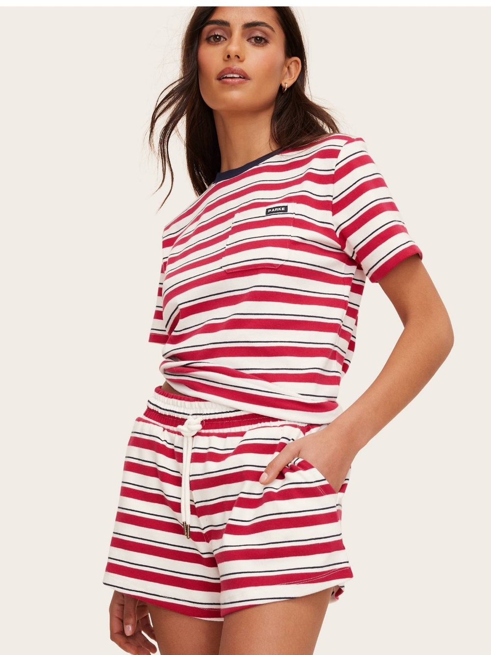 Parke x Target Striped Drawstring Shorts